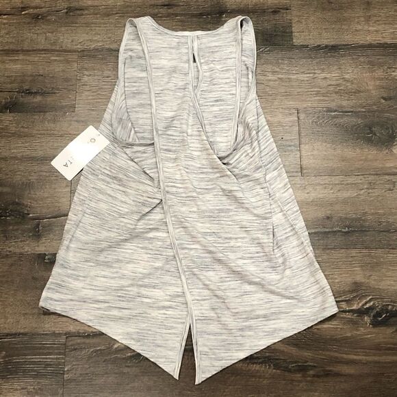 Athleta Grey Essence Spacedye Tie Back Tank - Picture 7 of 8